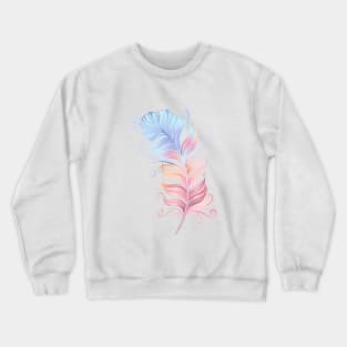 Fluffy Powder Feather Crewneck Sweatshirt